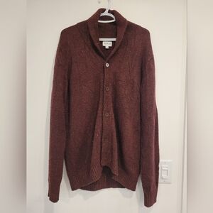 Frank & Oak Women's Cardigan, Burgundy, Size XL